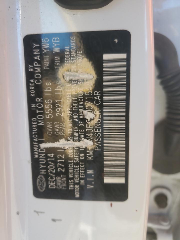 2015 Hyundai Genesis 5.0L VIN: KMHGN4JF6FU071548 Lot: 81646725