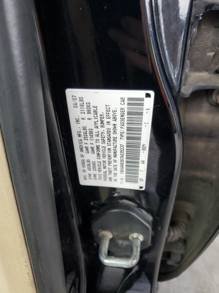 2007 Acura Tl VIN: 19UUA66267A035237 Lot: 81802065