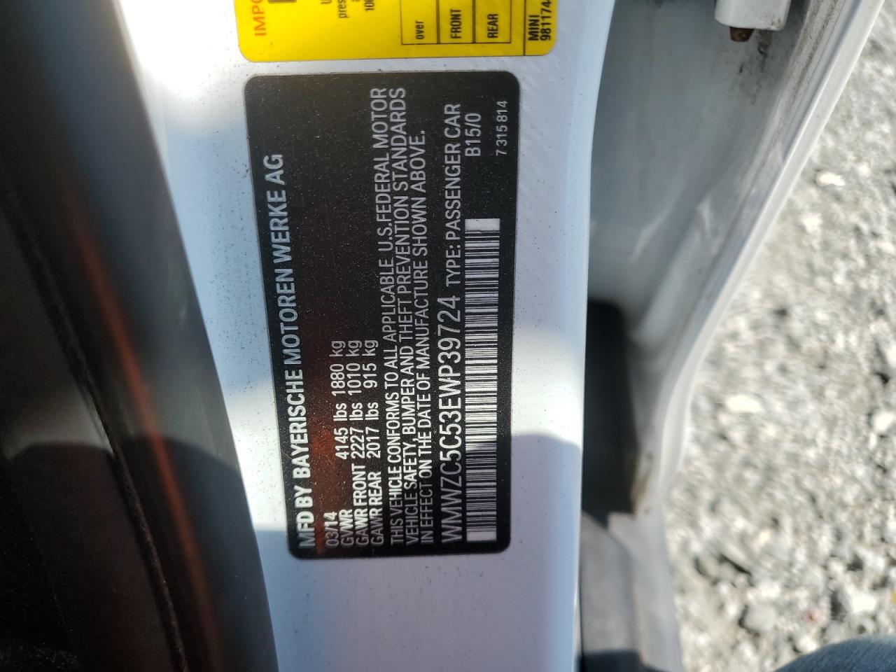 2014 Mini Cooper S Countryman VIN: WMWZC5C53EWP39724 Lot: 81103745