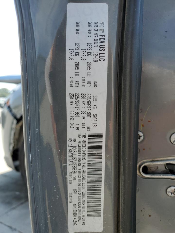 2020 Jeep Cherokee Latitude Plus VIN: 1C4PJLLB7LD585666 Lot: 80284275
