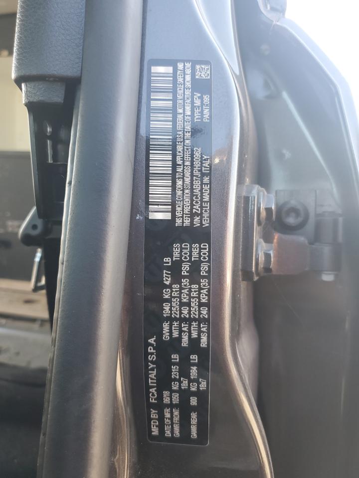 2018 Jeep Renegade Latitude VIN: ZACCJABB7JPH80962 Lot: 80563415