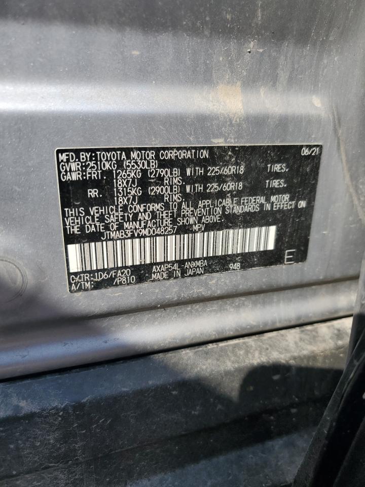 2021 Toyota Rav4 Prime Se VIN: JTMAB3FV9MD048257 Lot: 70773075