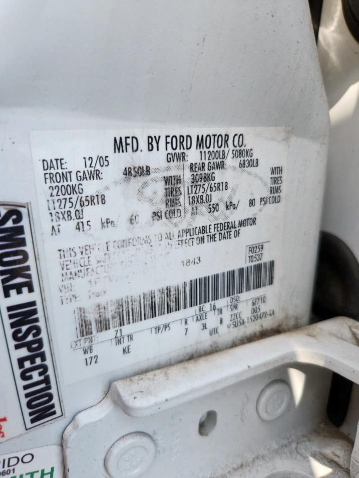 2006 Ford F350 Srw Super Duty VIN: 1FTWW30P86EC01843 Lot: 81971475