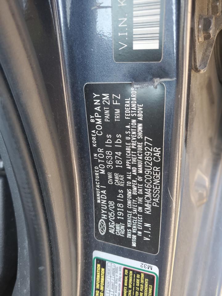 2009 Hyundai Accent Gls VIN: KMHCM46C09U289277 Lot: 80313355