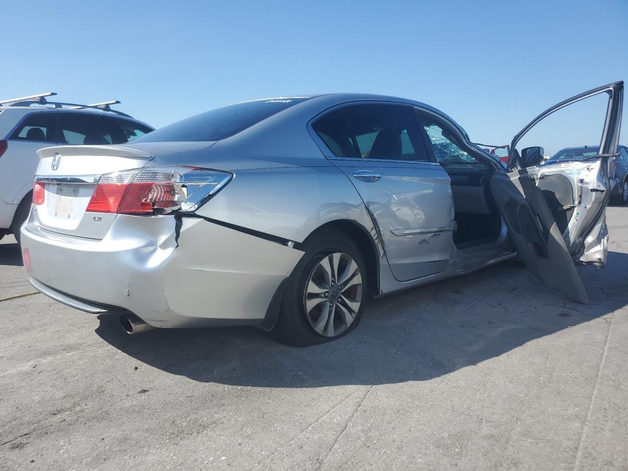 2013 Honda Accord Lx silver sedan gasoline 1HGCR2F3XDA280558 photo #4