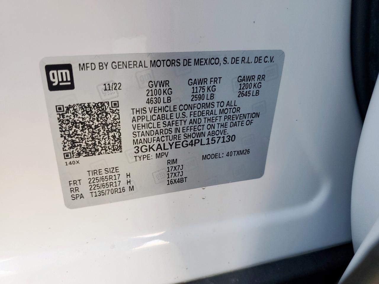 2023 GMC Terrain At4 VIN: 3GKALYEG4PL157130 Lot: 80349595