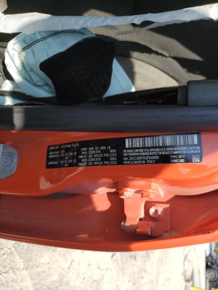 2016 Jeep Renegade Latitude VIN: ZACCJBBTXGPD48888 Lot: 81211605