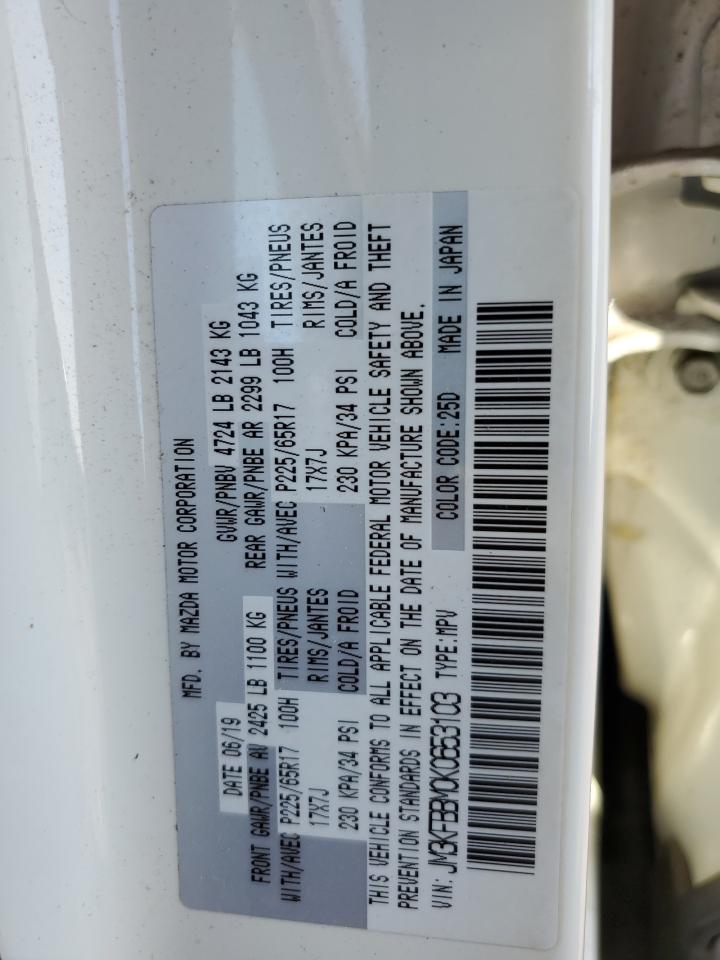 2019 Mazda Cx-5 Sport VIN: JM3KFBBM0K0653103 Lot: 71126495