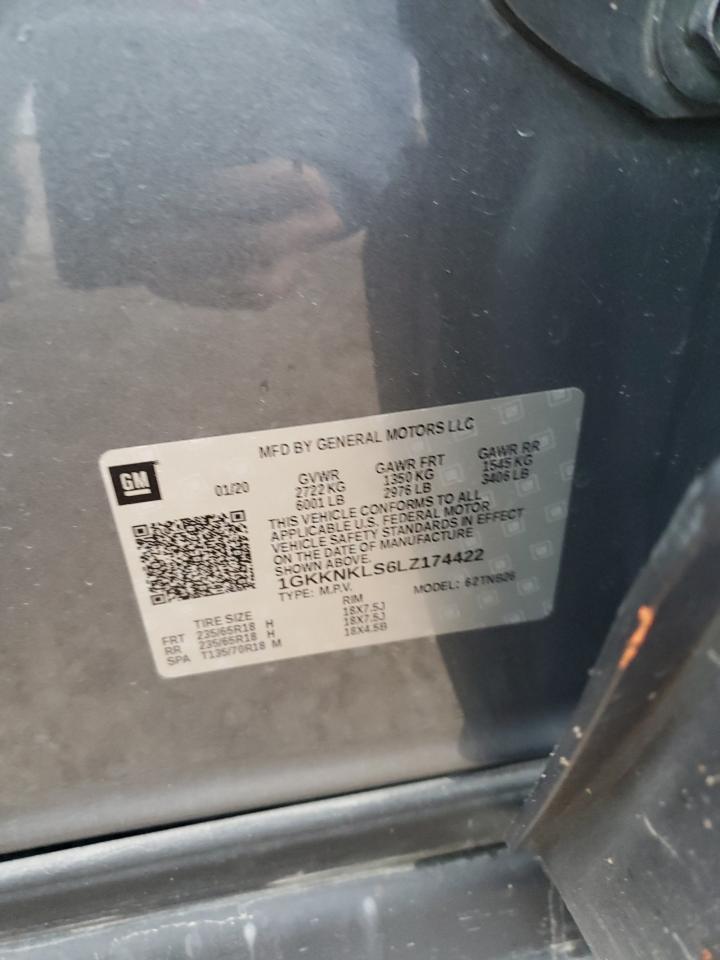 2020 GMC Acadia Sle VIN: 1GKKNKLS6LZ174422 Lot: 71633735