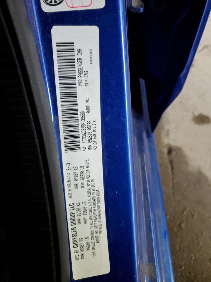 2014 Dodge Avenger Sxt VIN: 1C3CDZCB0EN139580 Lot: 71460235
