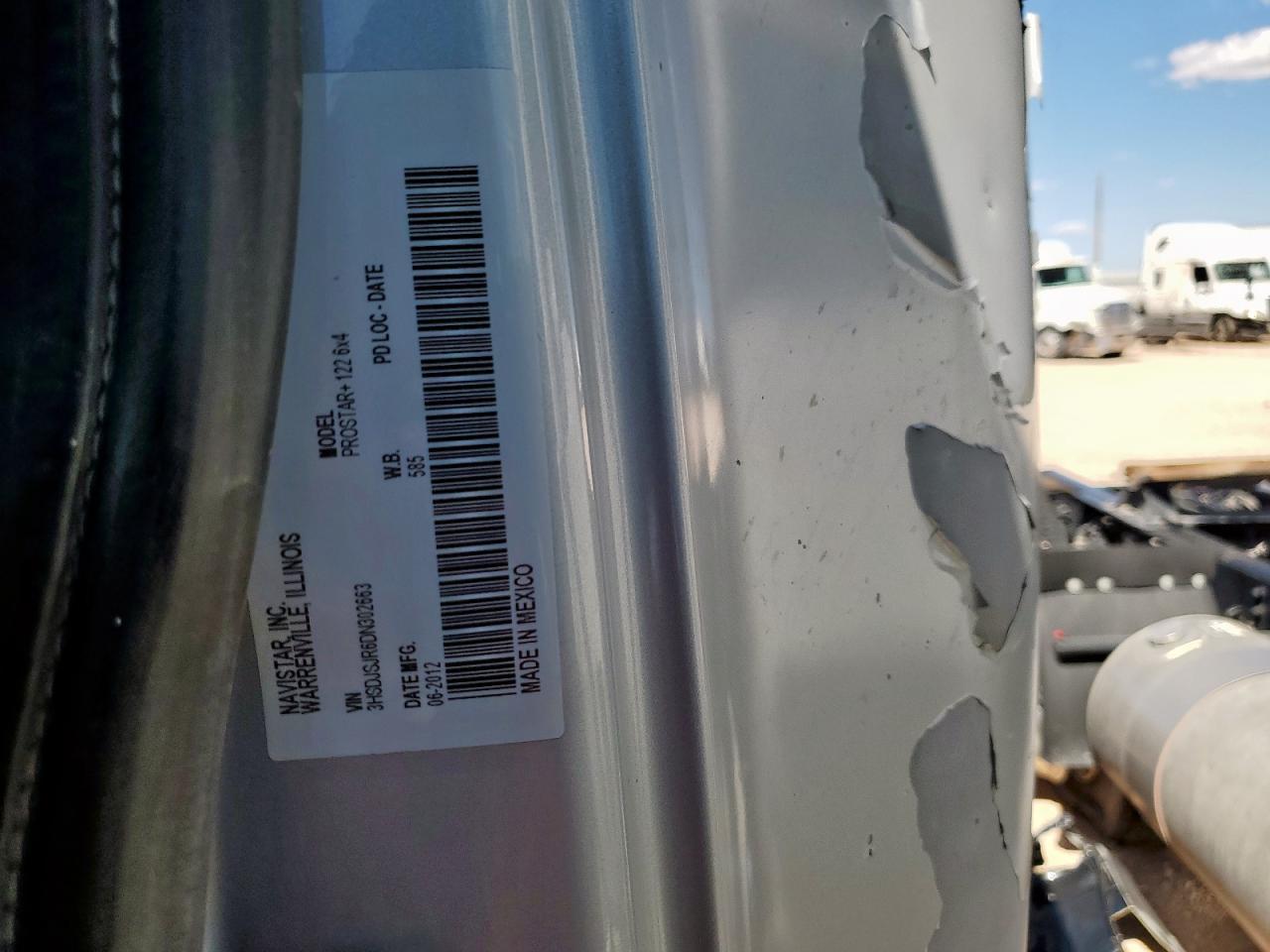 2013 International Prostar VIN: 3HSDJ5JR6DN3D2663 Lot: 82029265