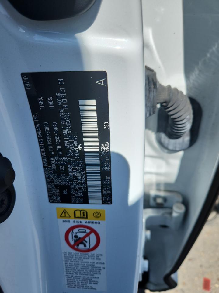 2017 Lexus Rx 350 Base VIN: 2T2BZMCA2HC119742 Lot: 82083785