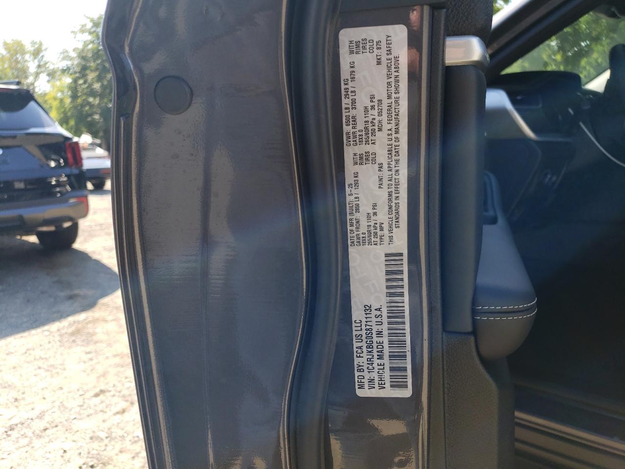 2025 Jeep Grand Cherokee L Limited VIN: 1C4RJKBG0S8711132 Lot: 71666455