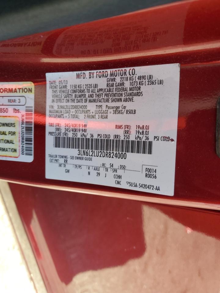 2013 Lincoln Mkz Hybrid VIN: 3LN6L2LU2DR824000 Lot: 80206065