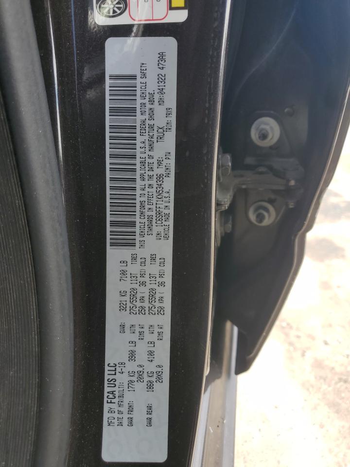 2019 Ram 1500 Big Horn/Lone Star VIN: 1C6SRFFT1KN534396 Lot: 80543605