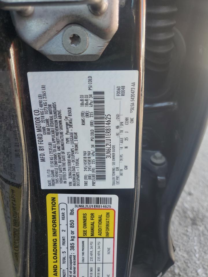 2014 Lincoln Mkz Hybrid VIN: 3LN6L2LU1ER814625 Lot: 80995675