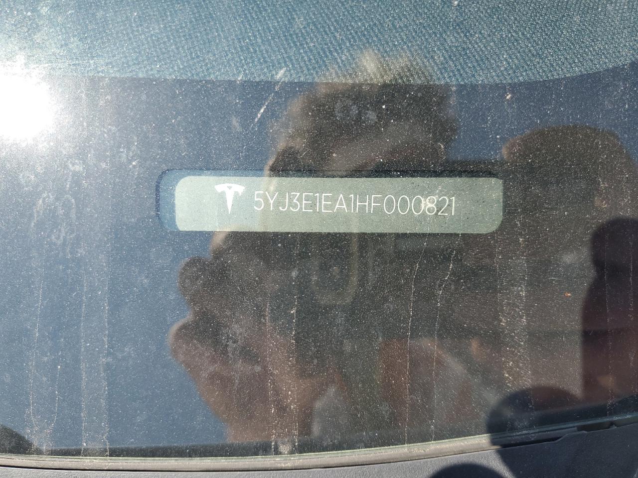 2017 Tesla Model 3 VIN: 5YJ3E1EA1HF000821 Lot: 71622935