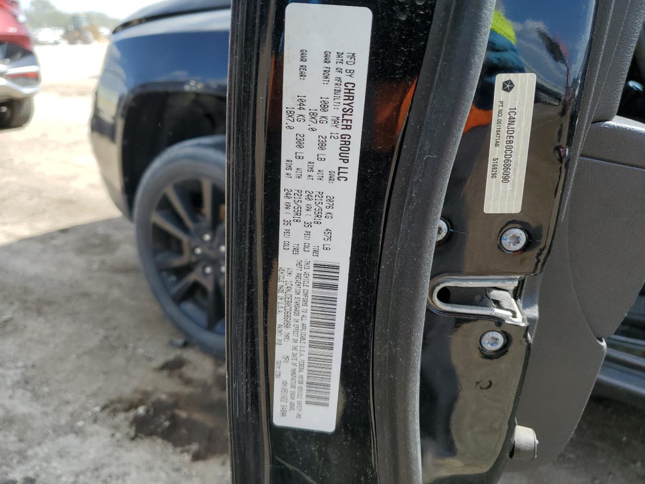 2012 Jeep Compass Latitude VIN: 1C4NJDEB0CD686090 Lot: 83808105