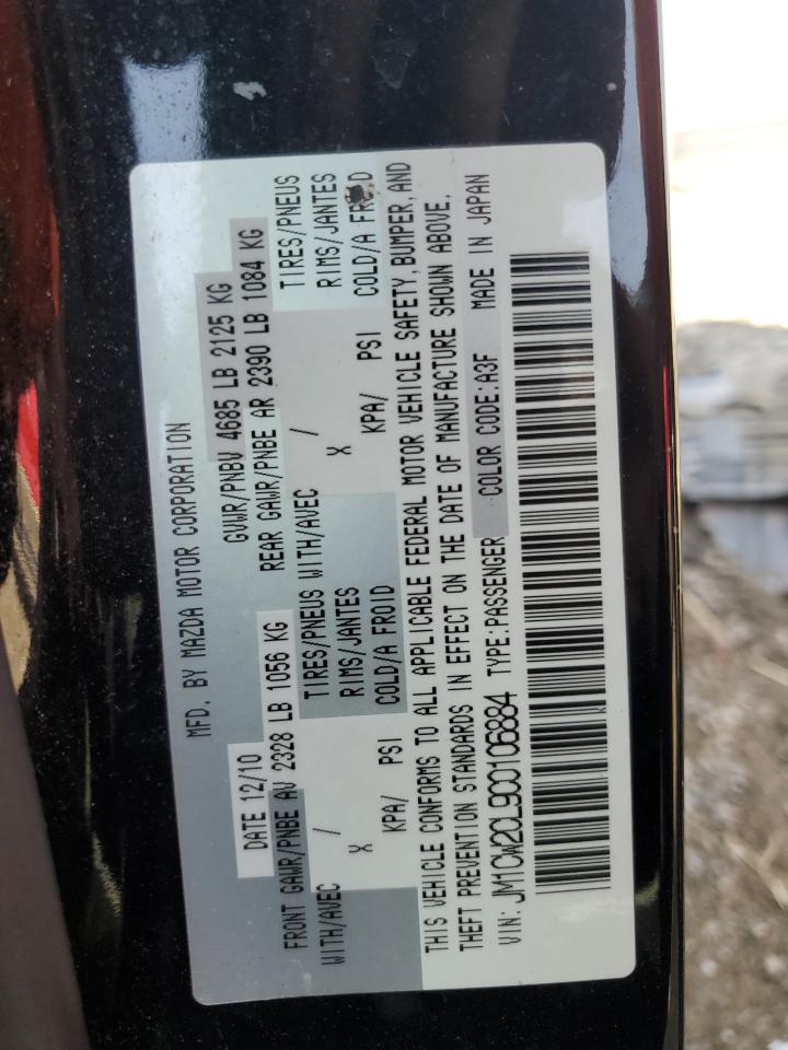 2012 Mazda 5 VIN: JM1CW2CL9C0106884 Lot: 80789665