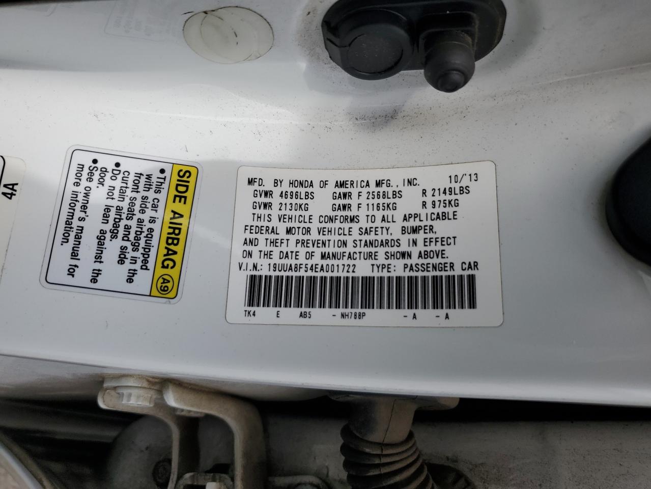 2014 Acura Tl Tech VIN: 19UUA8F54EA001722 Lot: 70547195