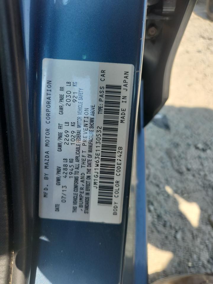 2014 Mazda 6 Grand Touring VIN: JM1GJ1W63E1130532 Lot: 81163495