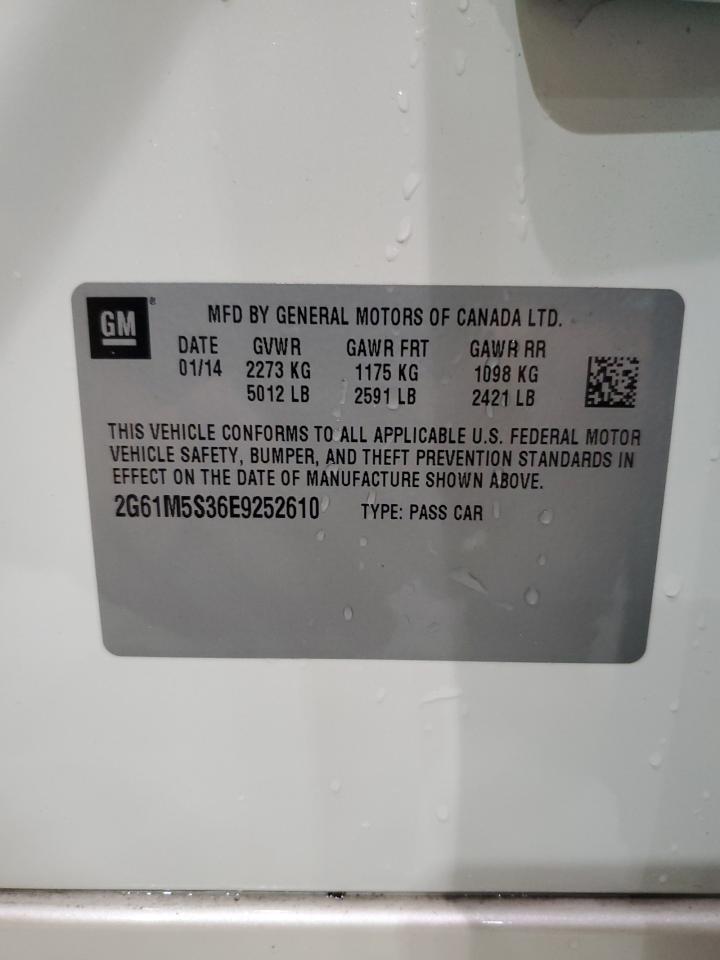 2014 Cadillac Xts Luxury Collection VIN: 2G61M5S36E9252610 Lot: 82068285