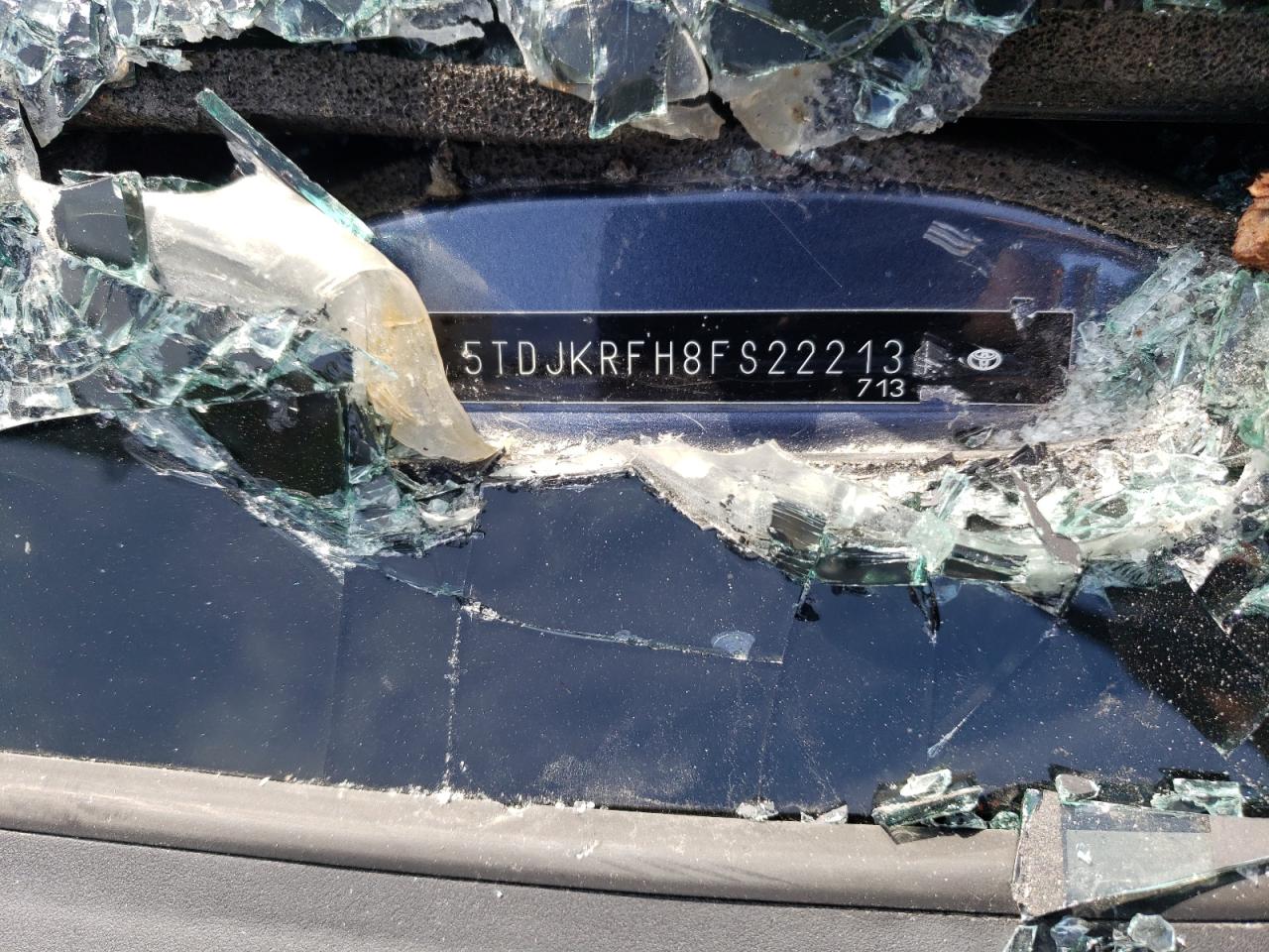 2015 Toyota Highlander Xle VIN: 5TDJKRFH8FS222131 Lot: 80001095