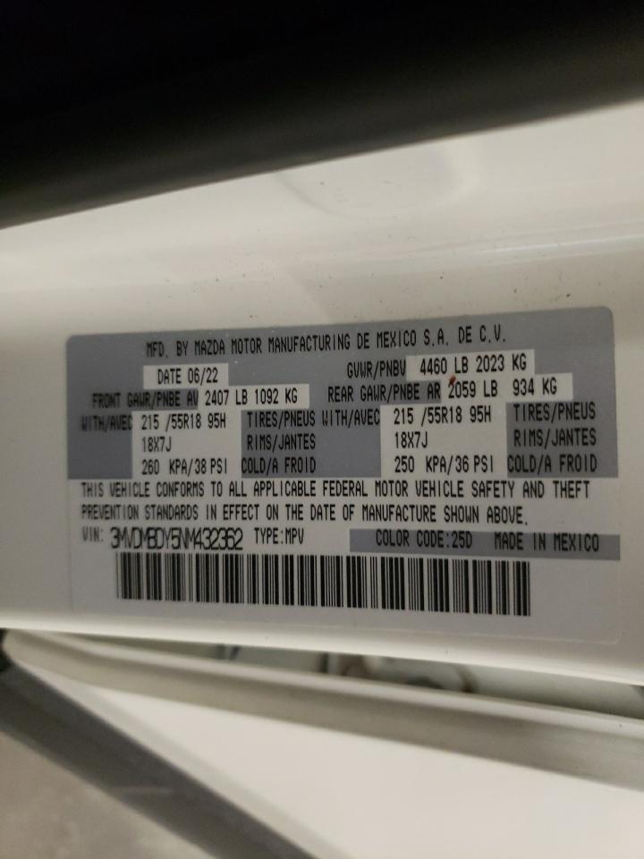 2022 Mazda Cx-30 Premium VIN: 3MVDMBDY5NM432362 Lot: 81769285