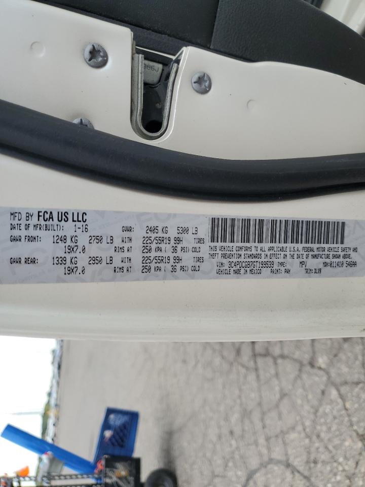 2016 Dodge Journey Crossroad VIN: 3C4PDCGB7GT199539 Lot: 81553385