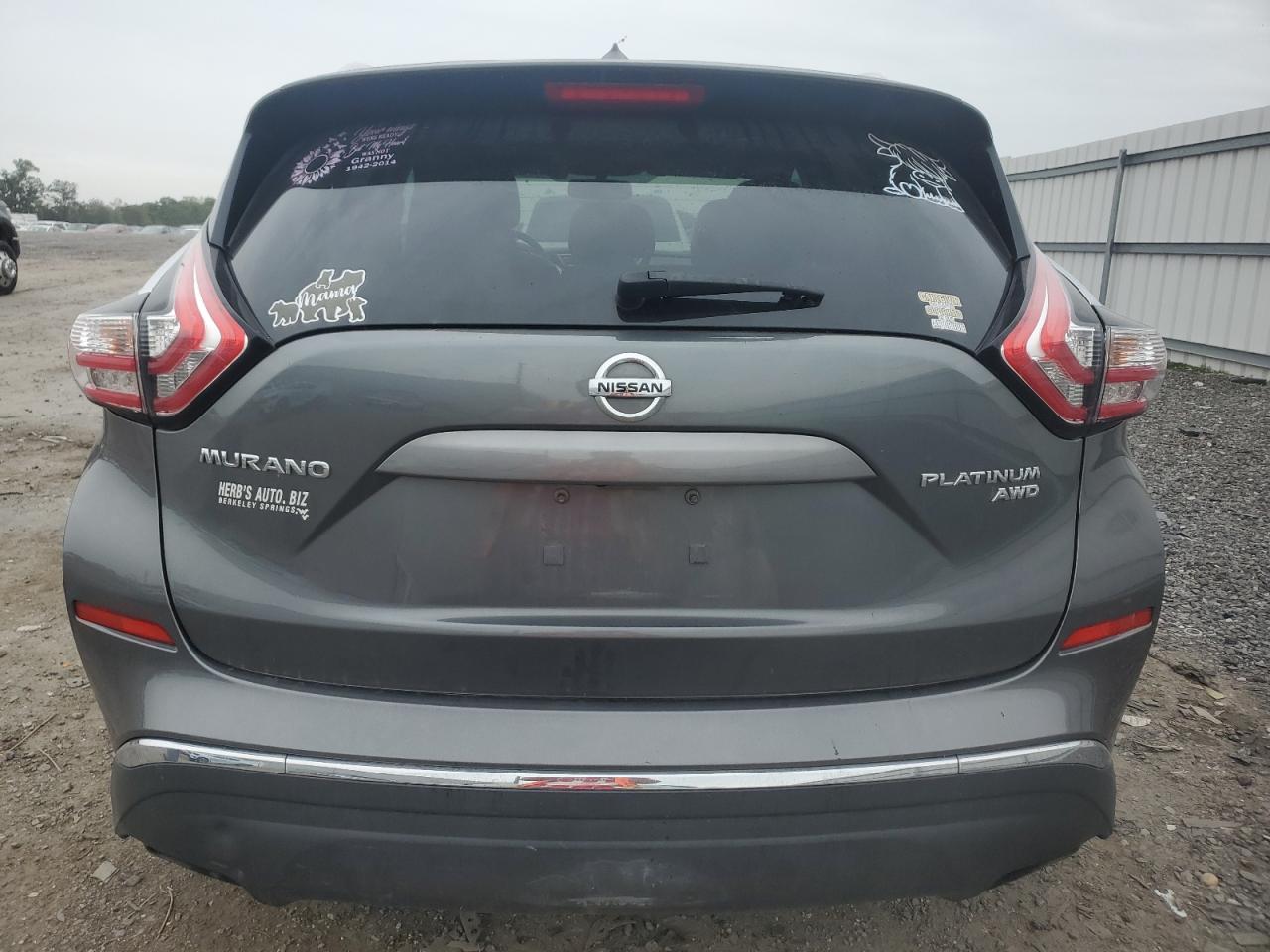 2015 Nissan Murano S VIN: 5N1AZ2MH4FN279322 Lot: 84429025