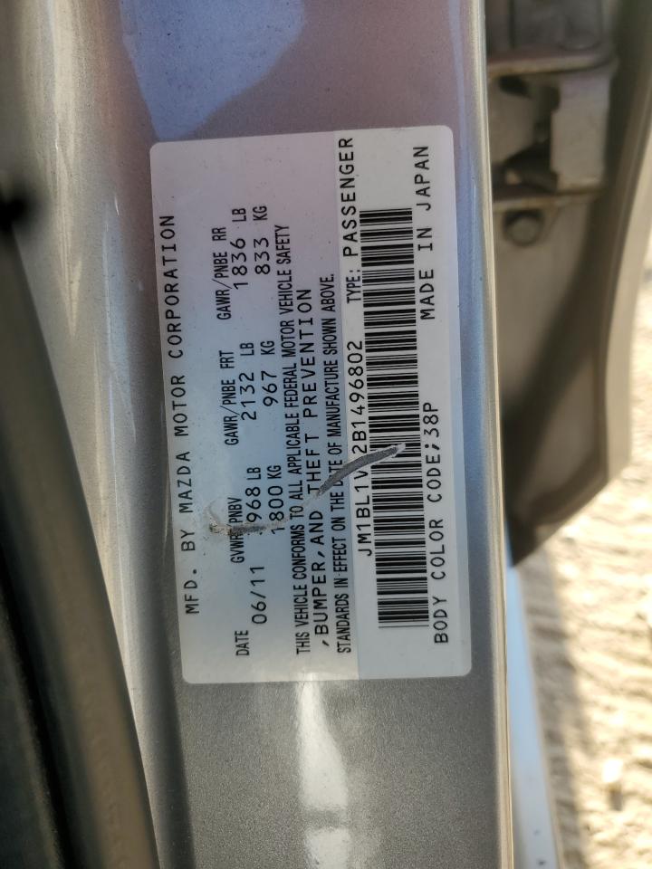 2011 Mazda 3 I VIN: JM1BL1VG2B1496802 Lot: 81381325