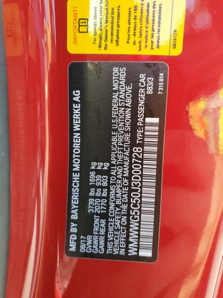 2018 Mini Cooper VIN: WMWWG5C50J3D00728 Lot: 71551545