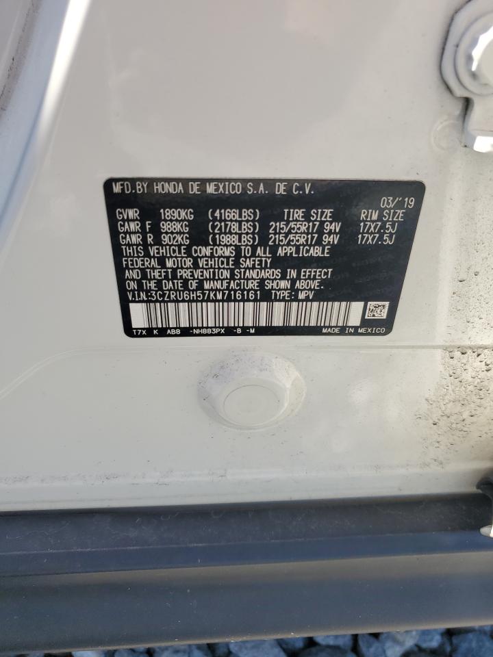 2019 Honda Hr-V Ex VIN: 3CZRU6H57KM716161 Lot: 70468985