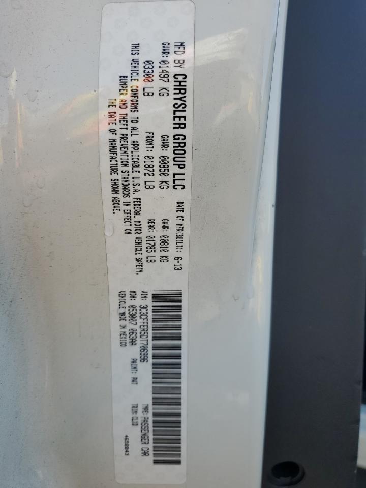 2013 Fiat 500 Lounge VIN: 3C3CFFER5DT706996 Lot: 81403665