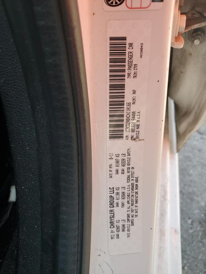 2012 Dodge Avenger Se VIN: 1C3CDZABXCN110166 Lot: 71556375