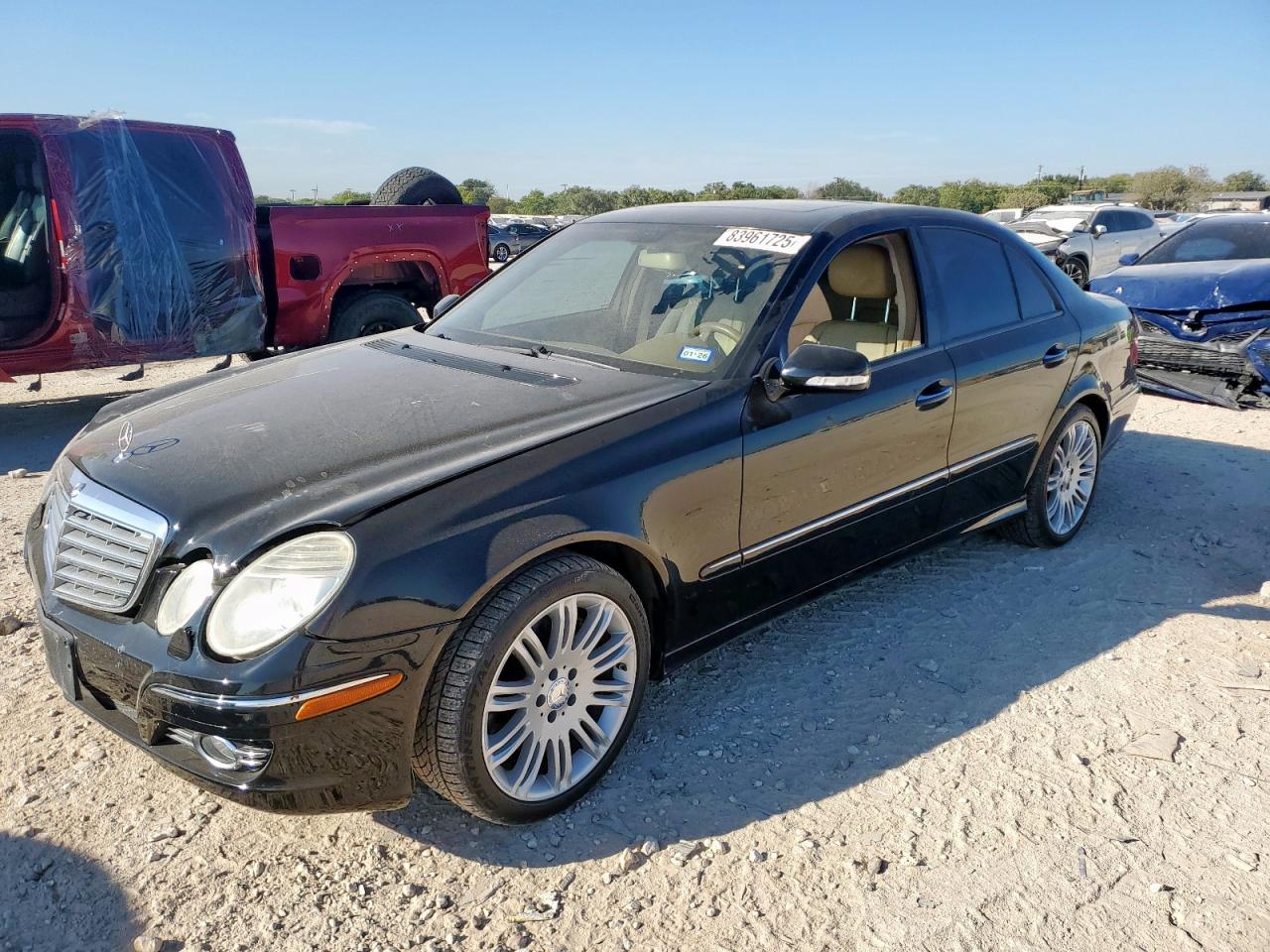 2008 Mercedes-Benz E 350 4Matic black null gasoline WDBUF87X38B273031 photo #1