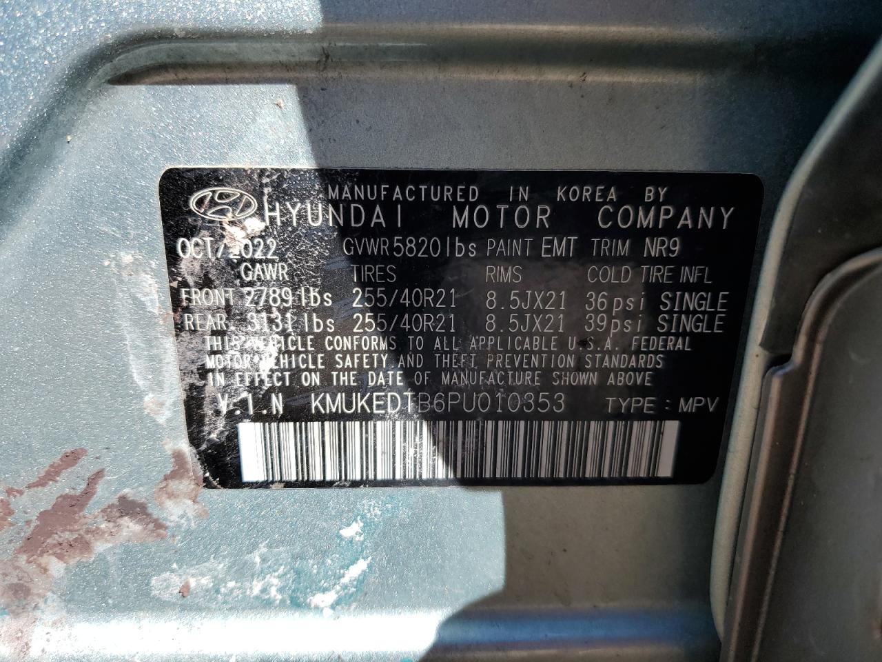 2023 Genesis Gv60 Performance VIN: KMUKEDTB6PU010353 Lot: 80761775