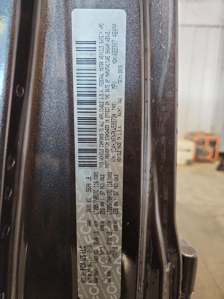 2019 Jeep Wrangler Unlimited Rubicon VIN: 1C4HJXFN7KW599734 Lot: 81405145