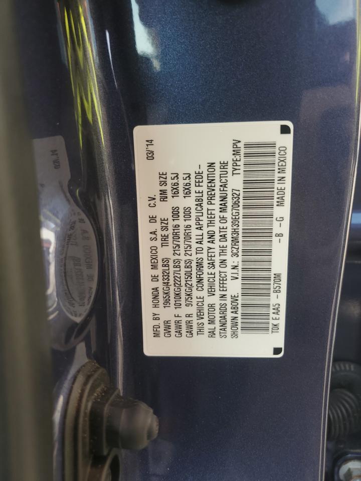 2014 Honda Cr-V Lx VIN: 3CZRM3H39EG706327 Lot: 81591965