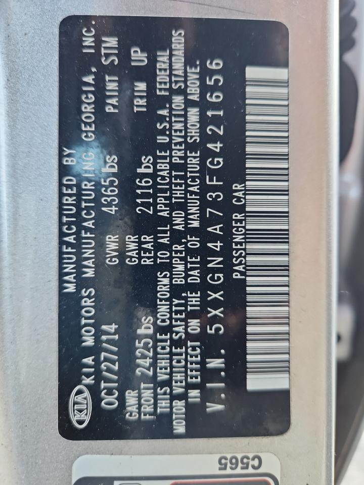 2015 Kia Optima Ex VIN: 5XXGN4A73FG421656 Lot: 81735475