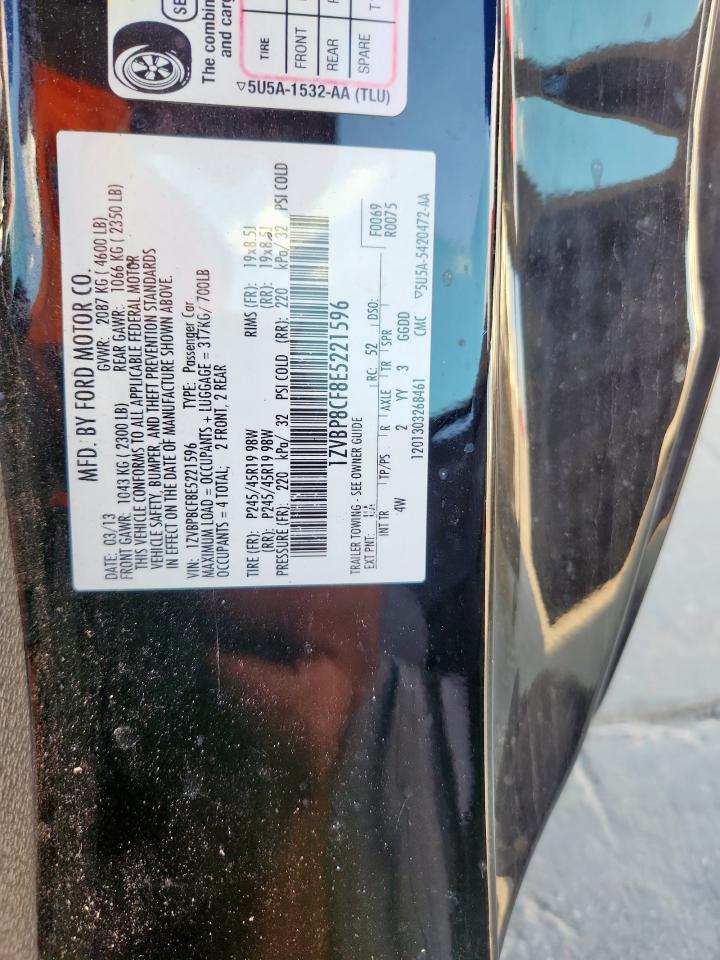 2014 Ford Mustang Gt VIN: 1ZVBP8CF8E5221596 Lot: 82111435