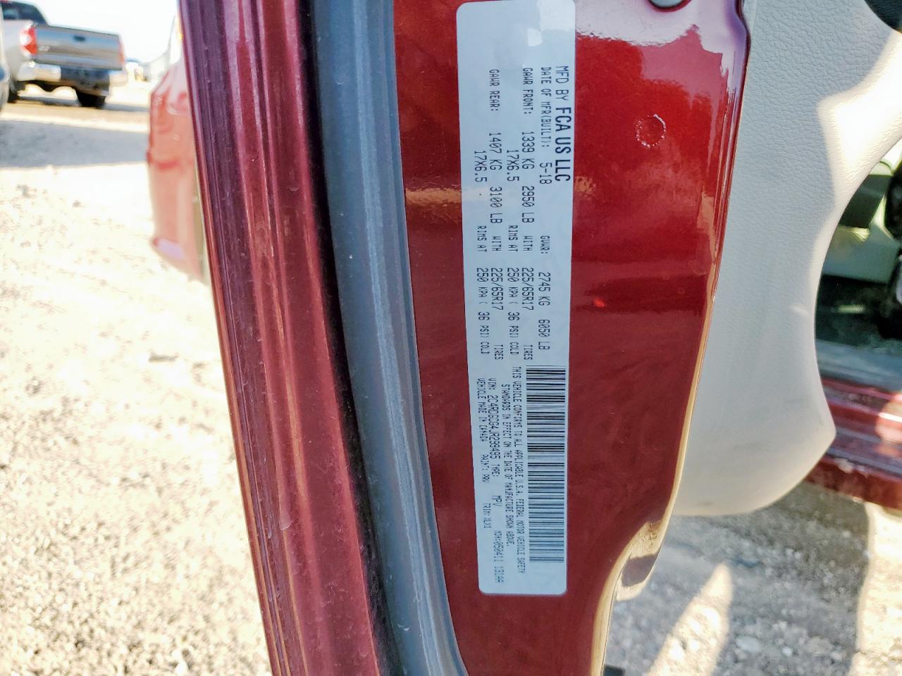 2018 Dodge Grand Caravan Sxt VIN: 2C4RDGCG4JR299495 Lot: 70832935
