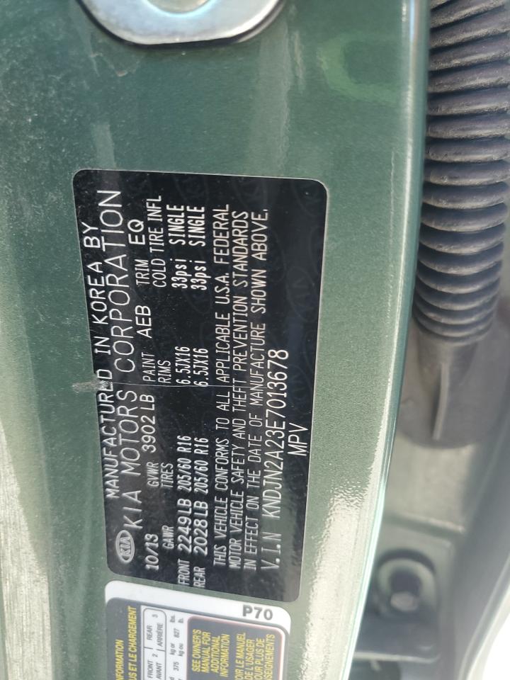 2014 Kia Soul VIN: KNDJN2A23E7013678 Lot: 81943425