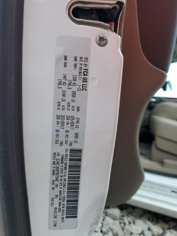 2015 Chrysler Town & Country Touring VIN: 2C4RC1BG9FR675469 Lot: 81849265