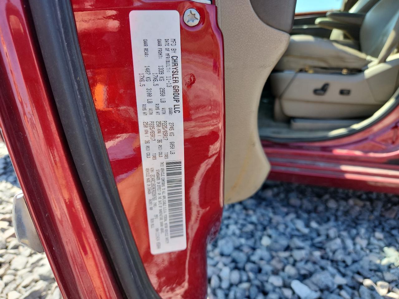 2014 Chrysler Town & Country Touring VIN: 2C4RC1BG9ER220765 Lot: 81021375