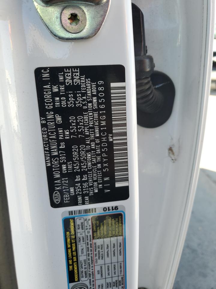 2021 Kia Telluride Sx VIN: 5XYP5DHC1MG165089 Lot: 80347445