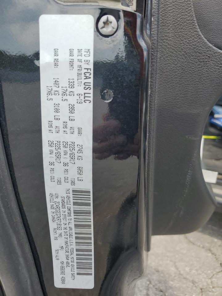 2019 Dodge Grand Caravan Gt VIN: 2C4RDGEG7KR718163 Lot: 80015225