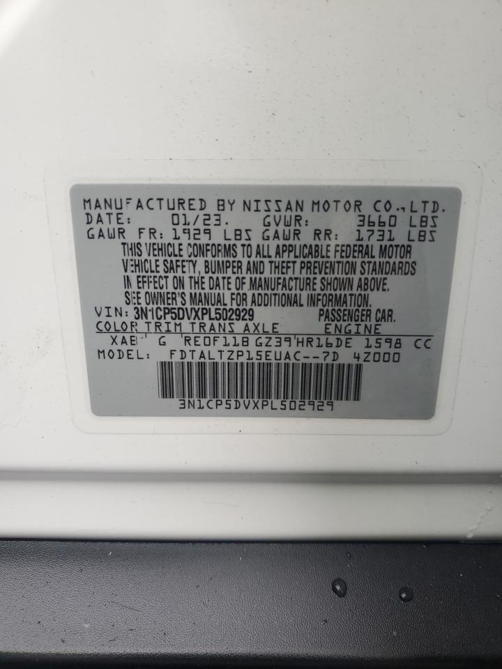 2023 Nissan Kicks Sr VIN: 3N1CP5DVXPL502929 Lot: 81823165