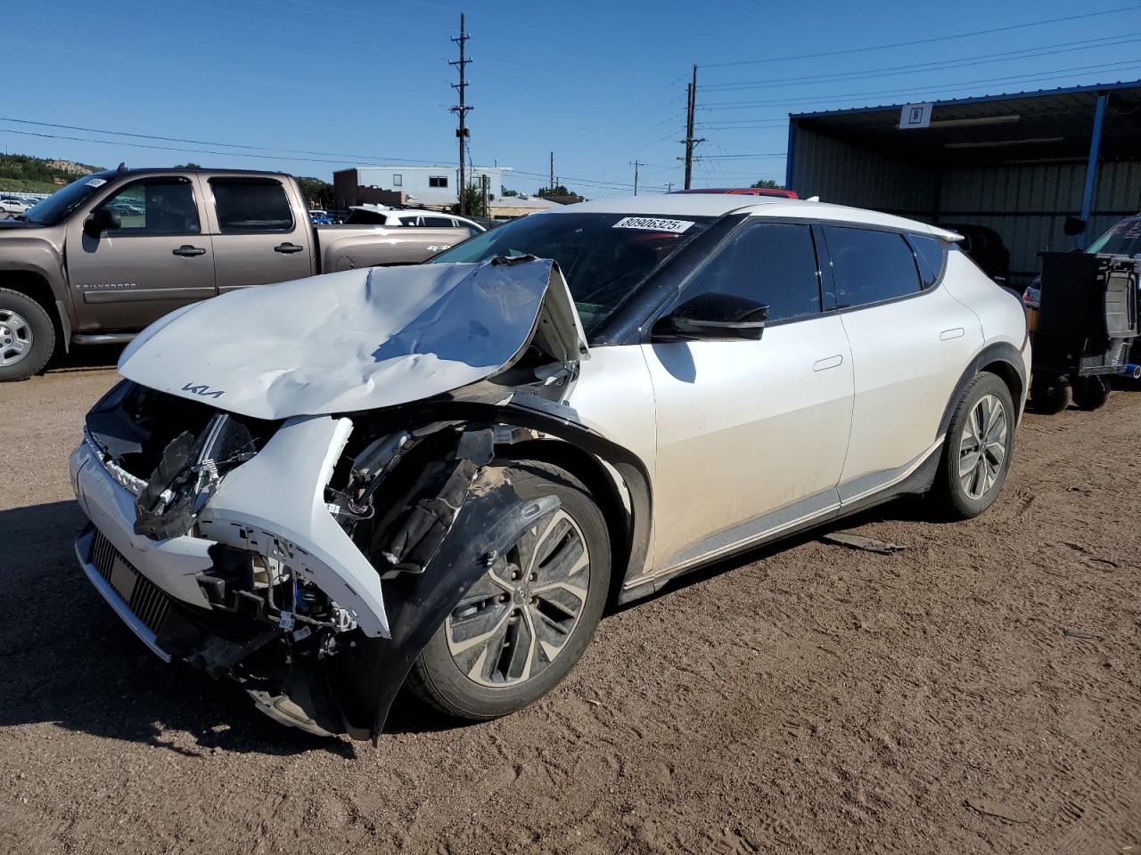 2022 Kia Ev6 Light white null electric KNDC3DLC1N5030684 photo #1