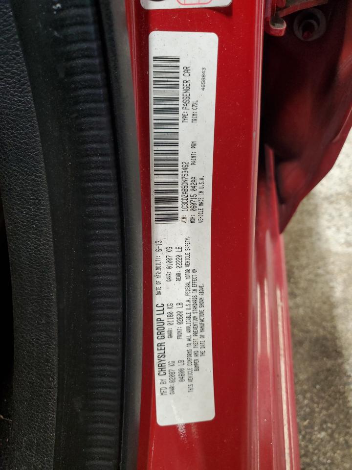 2013 Dodge Avenger Se VIN: 1C3CDZAB5DN753462 Lot: 83815445